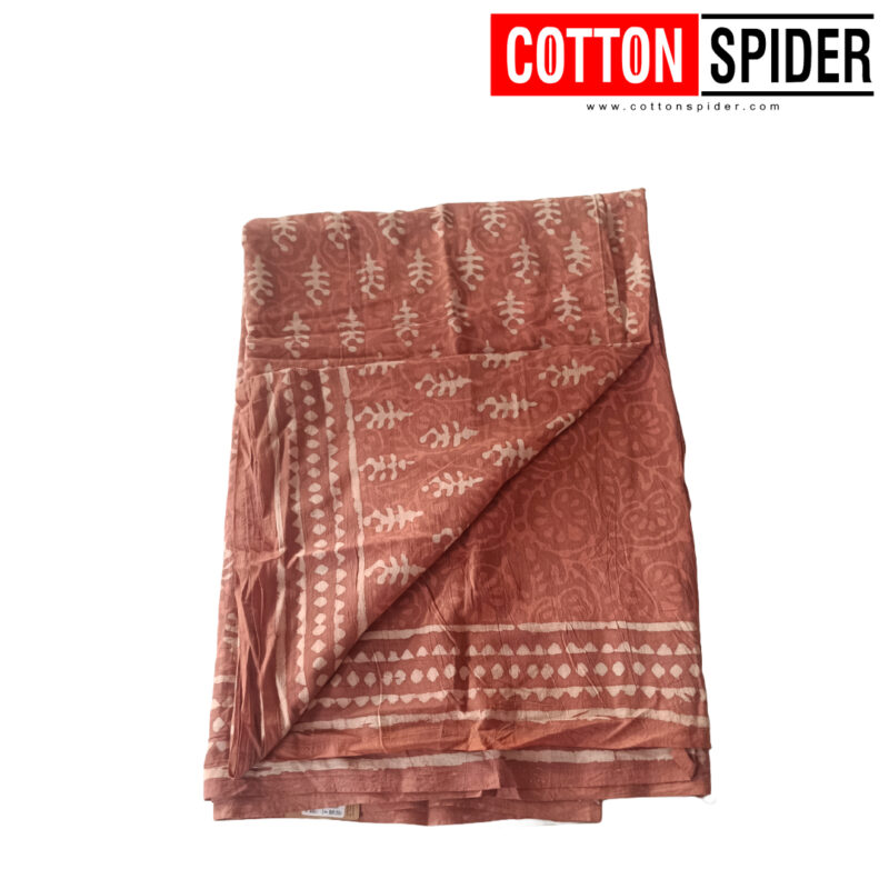 MulMul Brown Saree - Image 3