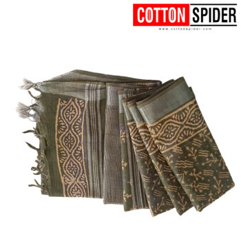 Linen Green Saree