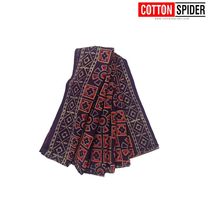 MulMul Purple Saree