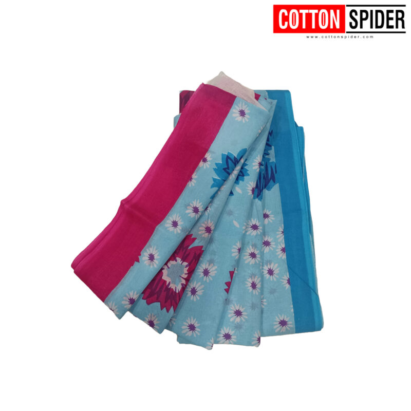 MulMul Blue  Saree
