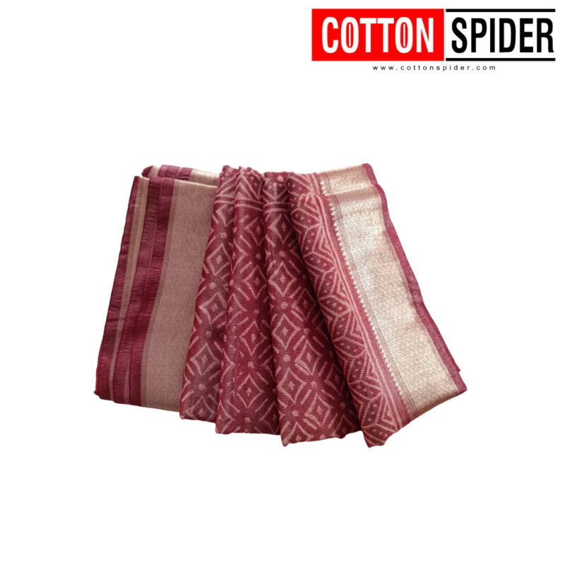 Mahewari Maroon Saree