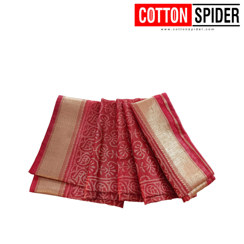 Mahewari  Red Saree