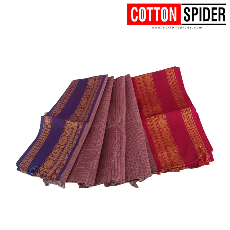 Chettinad Brown Saree