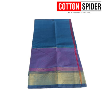 Chettinad  Blue Saree - Image 2