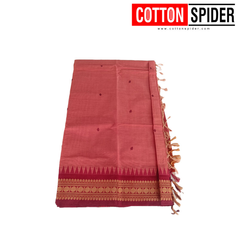 Chettinad Pink Saree - Image 2