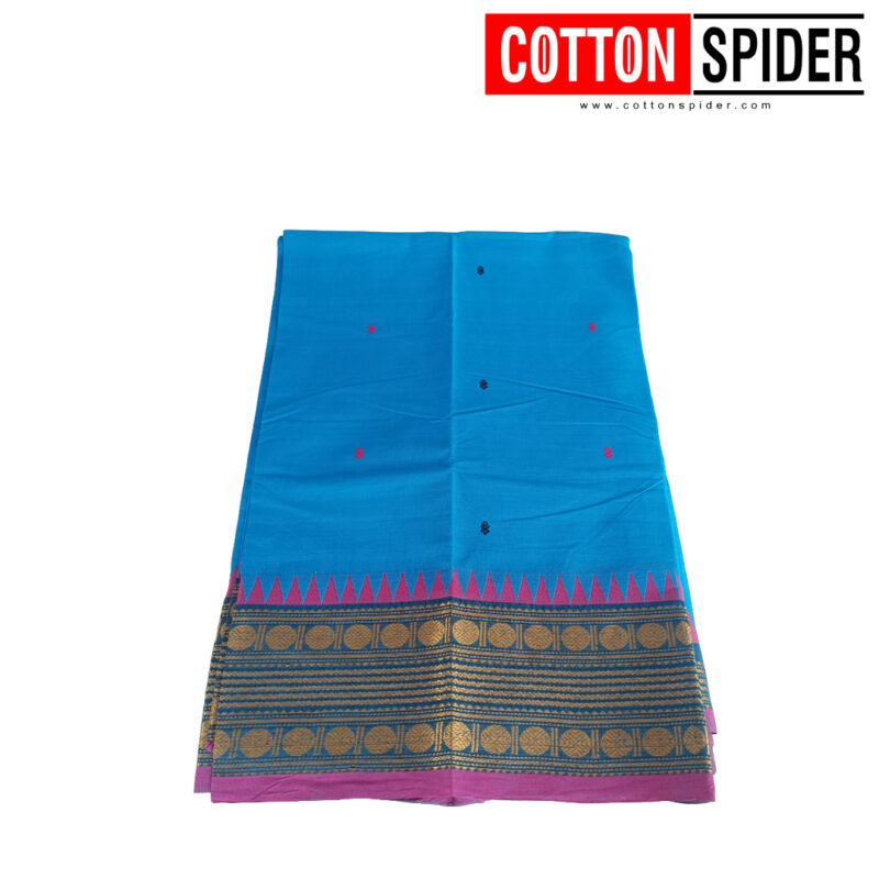 Chettinad Blue Saree