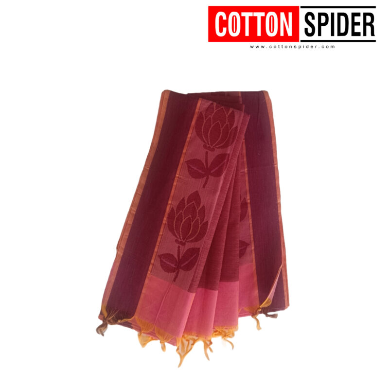 Emboster Pink Shde Saree