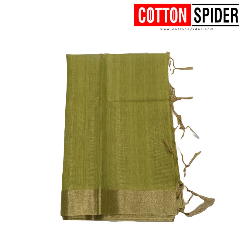 Sungudi Parrot Green Saree - Image 2