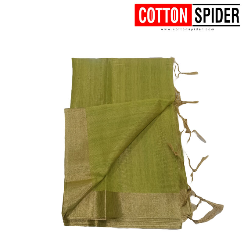 Sungudi Parrot Green Saree - Image 3