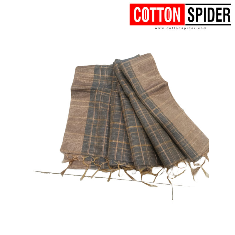 Sungudi Grey Shade Saree