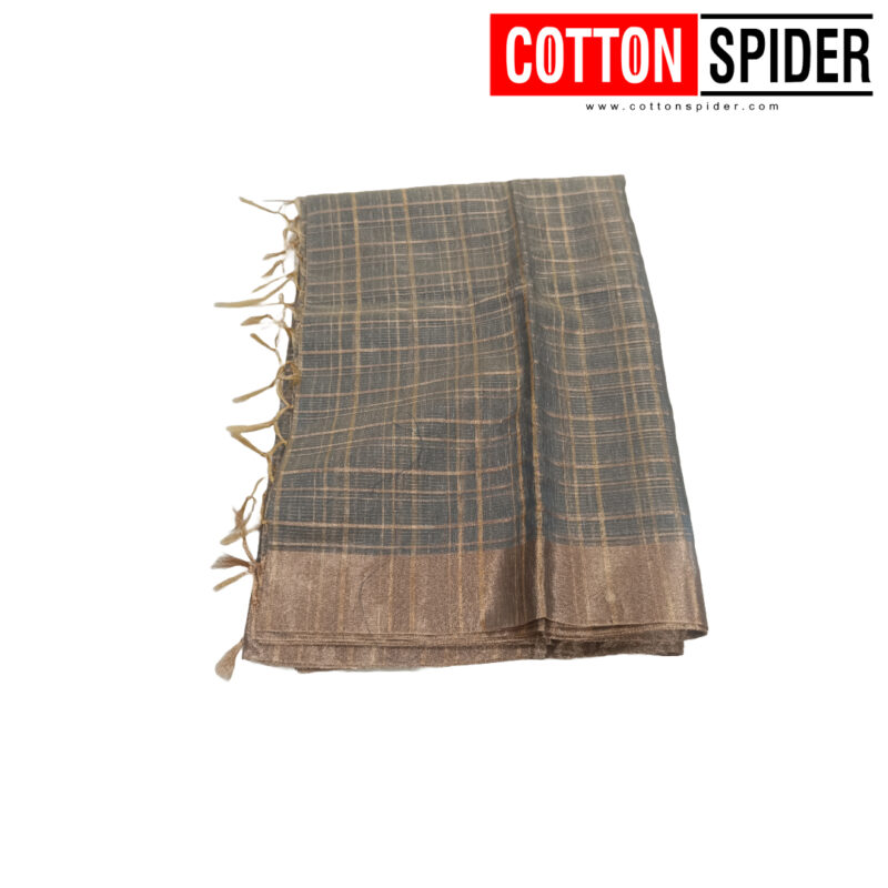 Sungudi Grey Shade Saree - Image 2