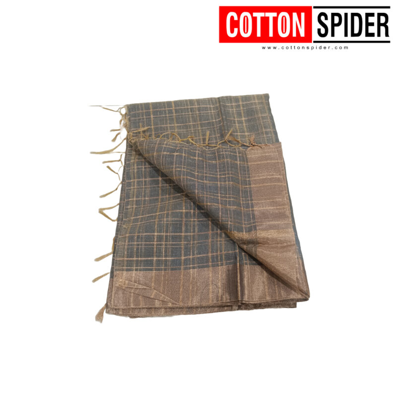 Sungudi Grey Shade Saree - Image 3