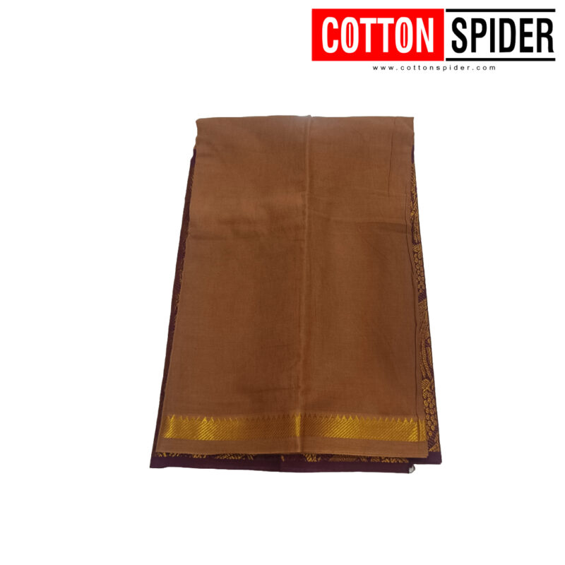 Sungudi  Brown Shade Saree - Image 2