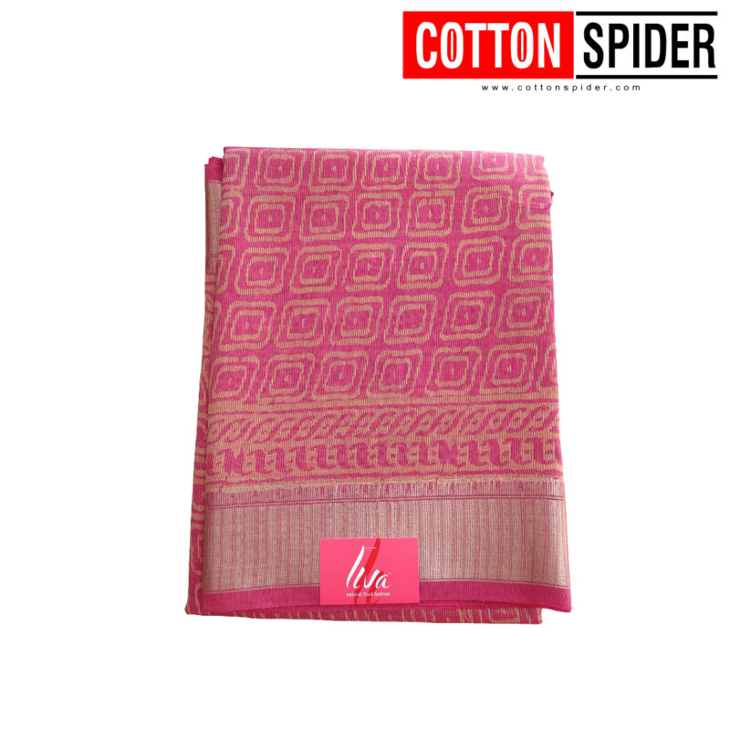 Maheswari Pink Shade Saree