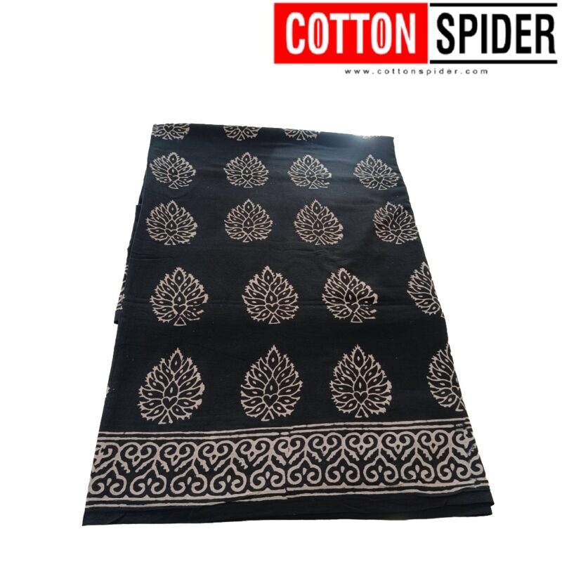 MulMul Black  Saree - Image 2
