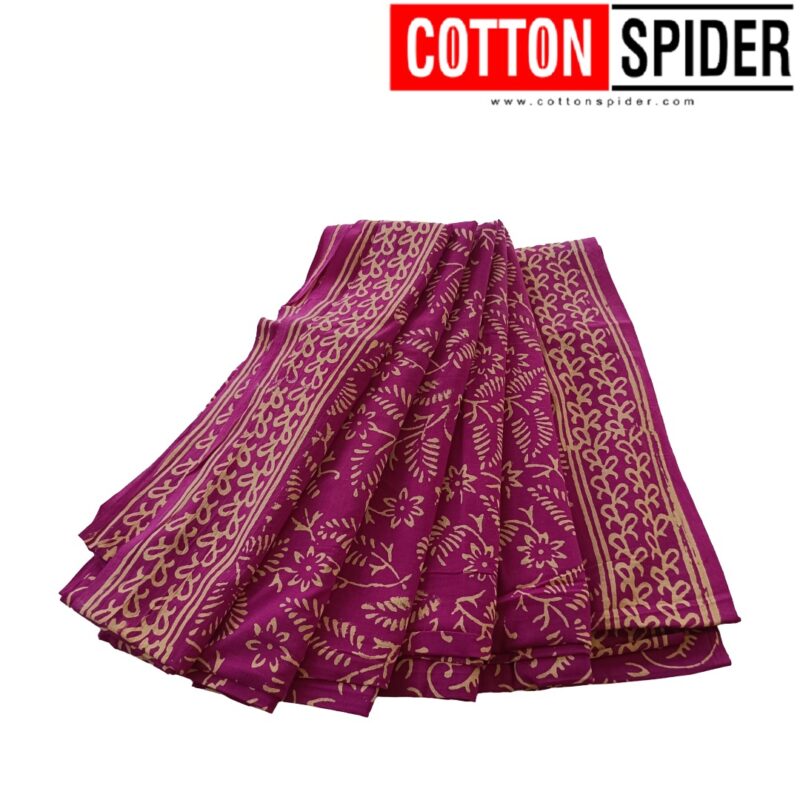 MulMul Pink  Saree