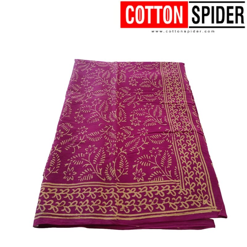 MulMul Pink  Saree - Image 2