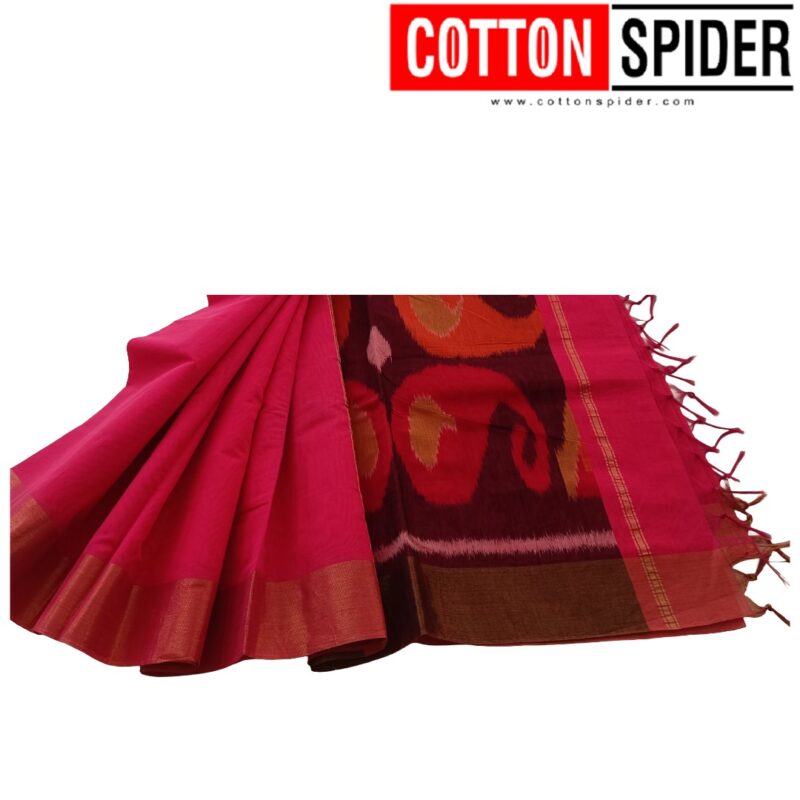 Pochampally  Pink  Design saree