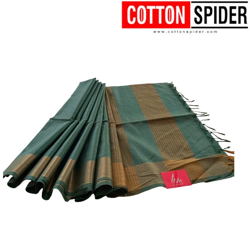 Tussar Green Saree