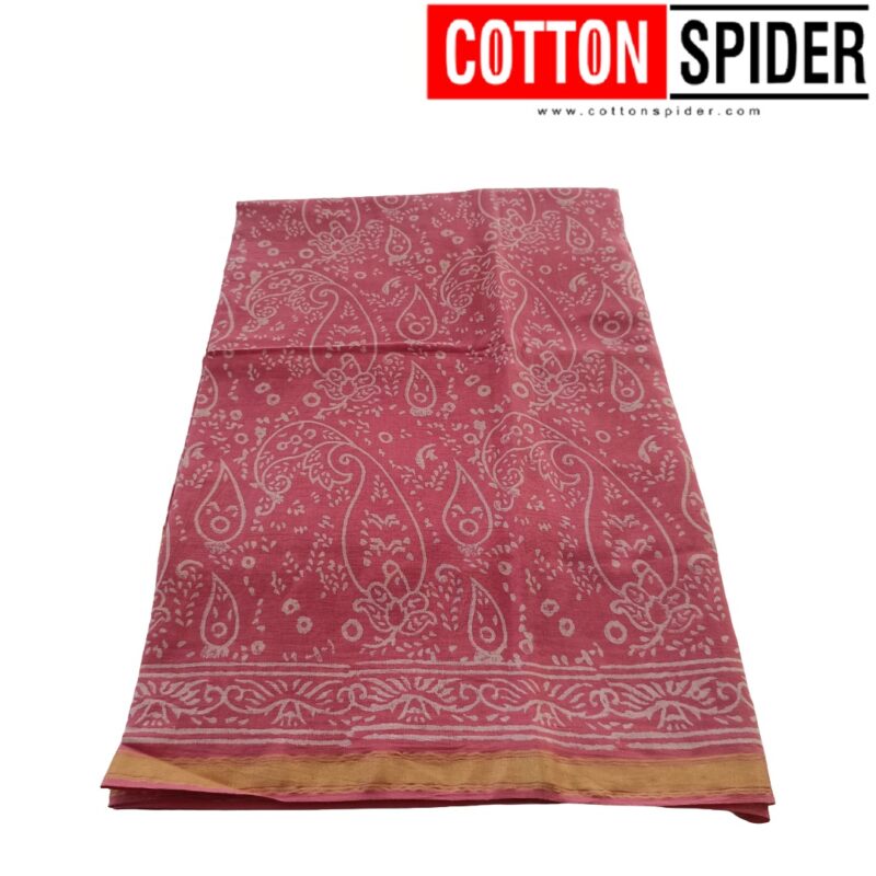 MulMul Light Pink Saree - Image 2