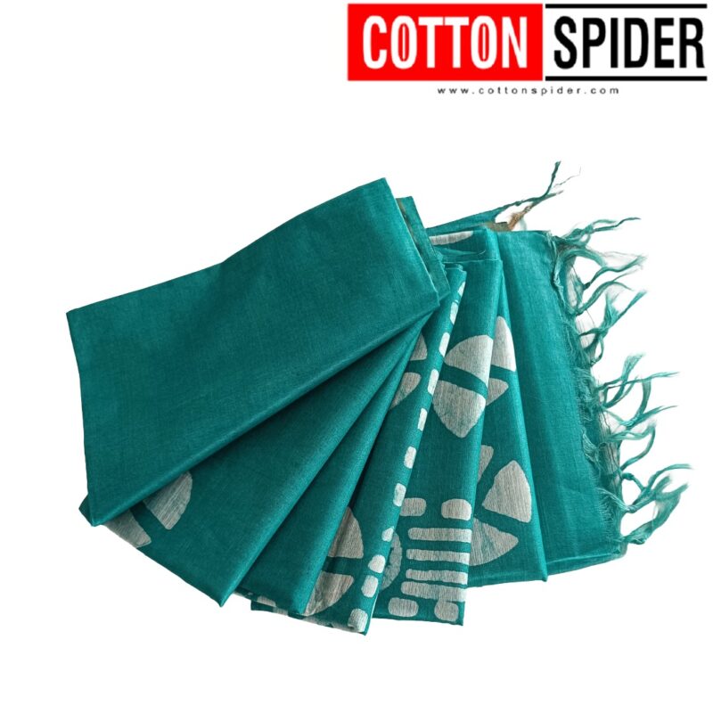 Art silk Ramar Green Saree