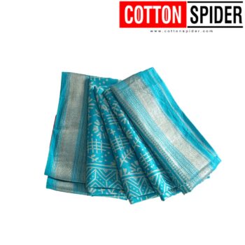Maheswari  Blue  Saree