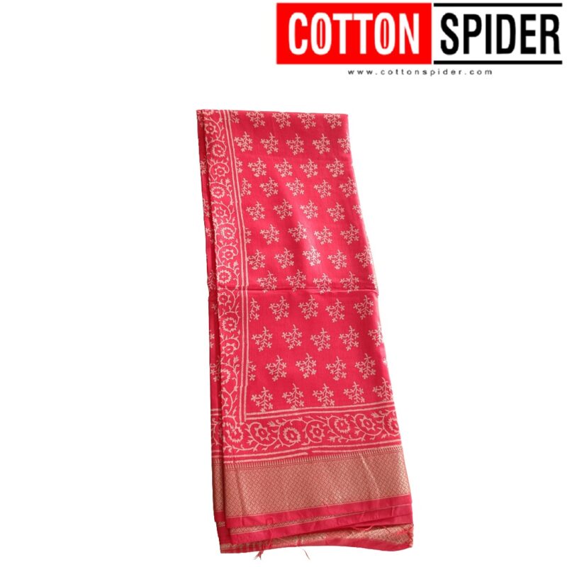 Maheswari  Red Saree - Image 2
