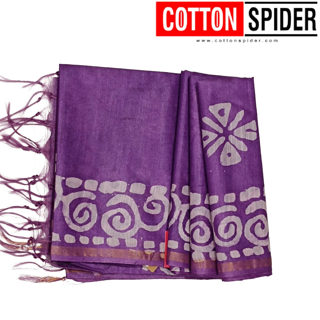 Art silk Violet Saree
