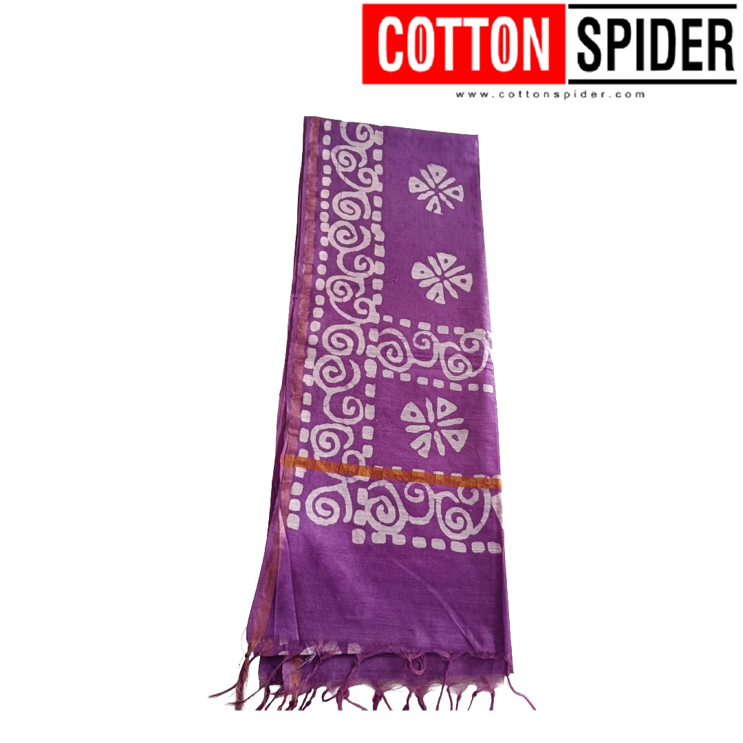 Art silk Violet Saree - Image 2