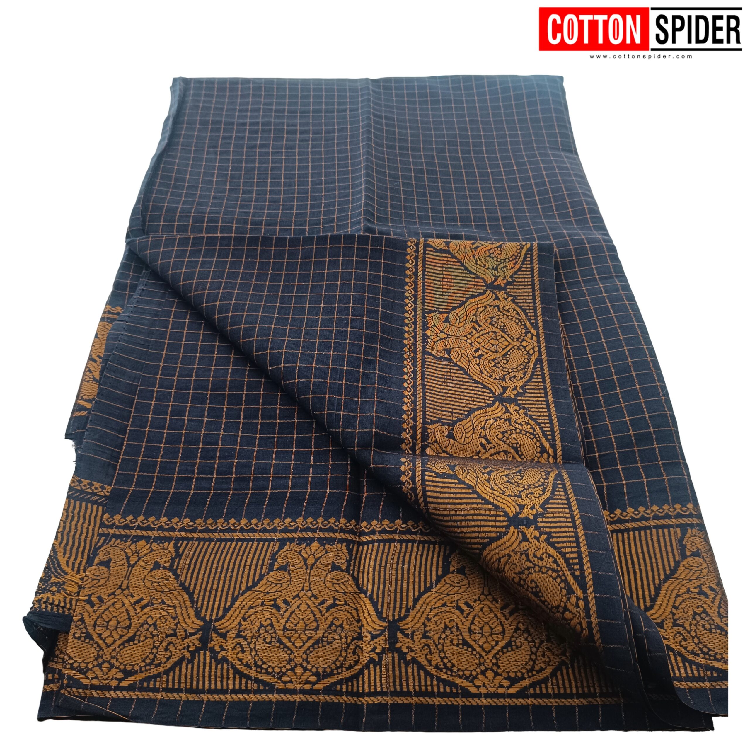 Sungadi Blue Saree - Image 3