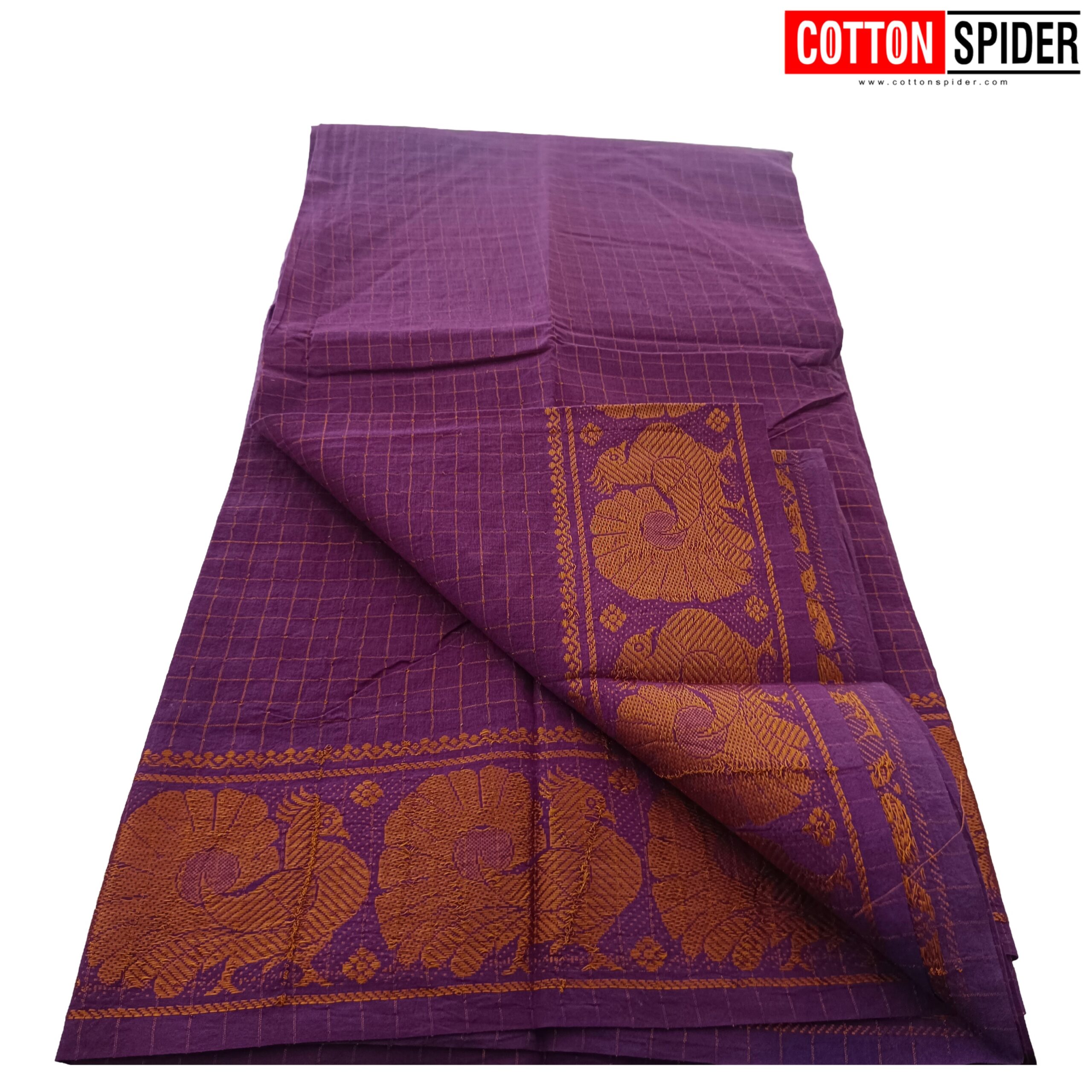 Sungadi Violet Saree - Image 2